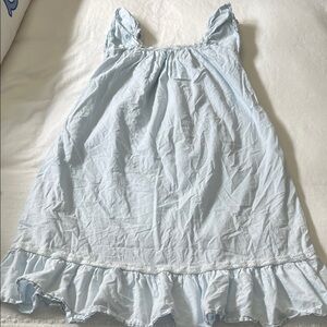 iMoon blue cotton nightgown with lace trim, size 140
*fits like size 10